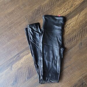 SPANX Shiny Black Leggings
